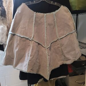 Wilsons Leather Suede Blue Poncho